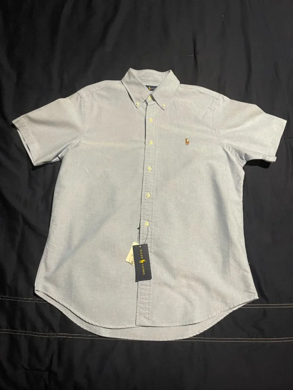 Polo Ralph Lauren Short Sleeve Oxford Shirt for Men (Medium) Yarmouth